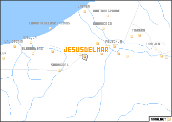 map of Jesús del Mar