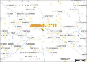 map of Jesús del Monte