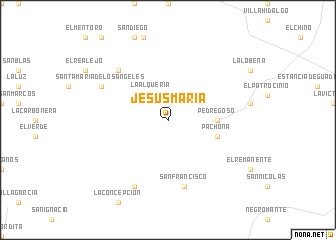 map of Jesús María