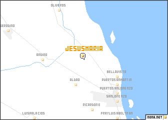 map of Jesús María