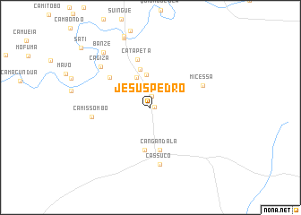 map of Jesus Pedro