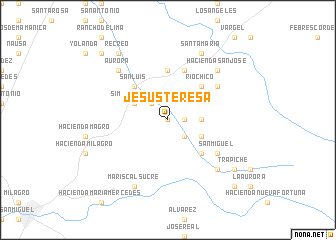 map of Jesús Teresa