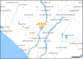map of Jesús