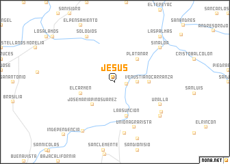 map of Jesús