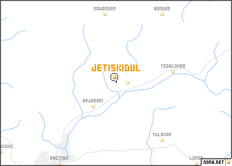 map of Jetis-kidul