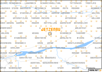 map of Jetzenau