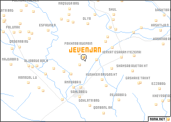 map of Jevenjān