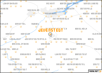 map of Jevenstedt