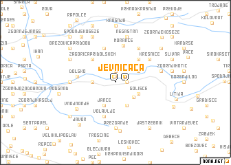 map of Jevnica