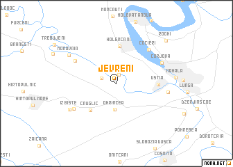 map of Jevreni