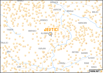 map of Jevtići