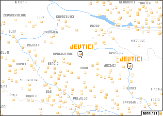 map of Jevtići