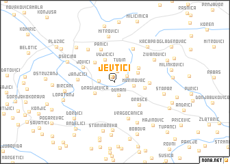 map of Jevtići