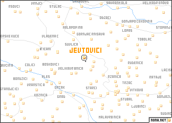map of Jevtovići