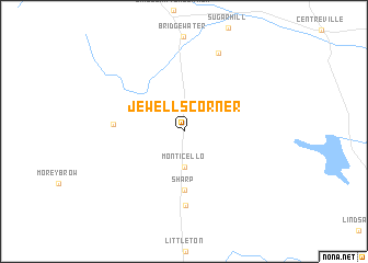 map of Jewells Corner