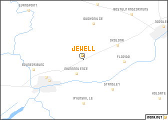 map of Jewell