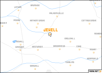 map of Jewell