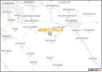 map of Jewettville