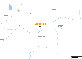 map of Jewett