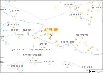 map of Jeyḩūm