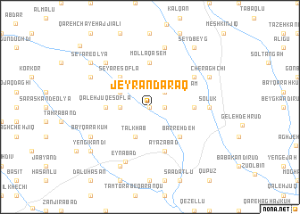 map of Jeyrān Daraq