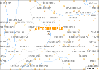 map of Jeyrān-e Soflá