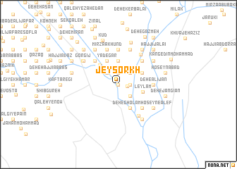 map of Jey Sorkh