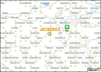 map of Jezbořice