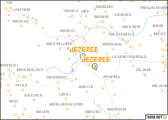 map of Jezerce