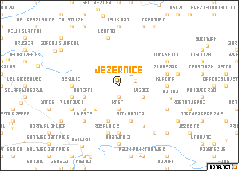 map of Jezernice