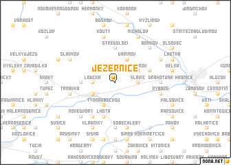 map of Jezernice