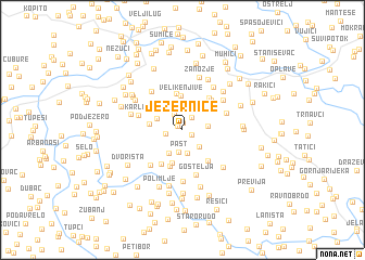 map of Jezernice