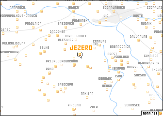 map of Jezero