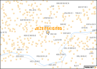 map of Jezerski Grad