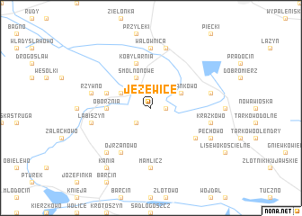 map of Jeżewice