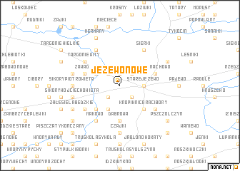 map of Jeżewo Nowe
