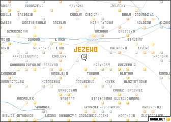 map of Jeżewo
