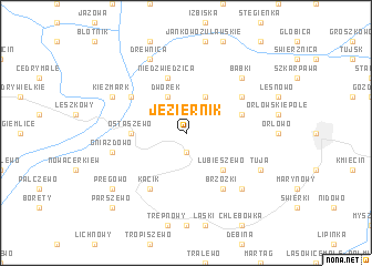 map of Jeziernik