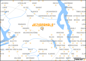 map of Jeziora Małe