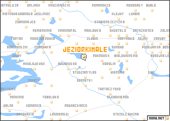 map of Jeziorki Małe