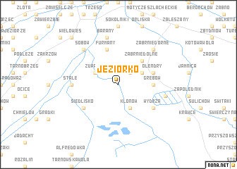 map of Jeziorko
