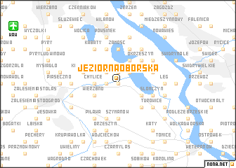 map of Jeziorna Oborska