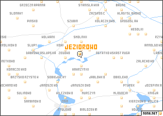 map of Jeziorowo