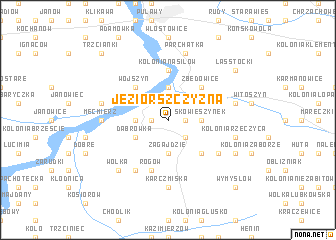 map of Jeziorszczyzna