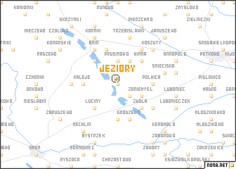 map of Jeziory