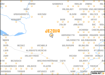 map of Jezová