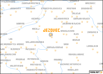 map of Ježovec