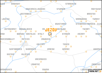 map of Ježov