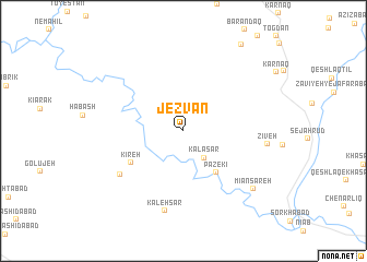 map of Jezvān