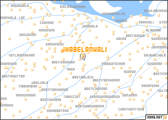 map of Jhabelānwāli